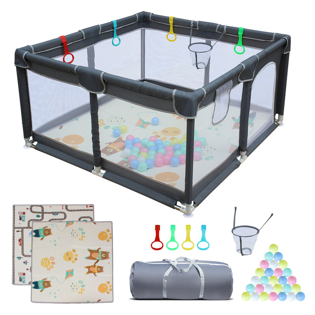 47' * 47' Baby Playard Cloth Playpen Removable Enclosures for Indoor and Outdoor Use Care for Children and Pets